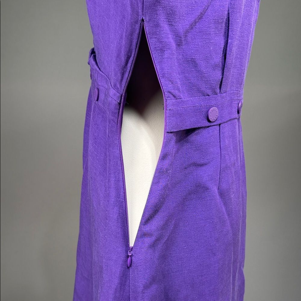 Sandro Purple Midi Dress (R9) - Picture 6 of 10